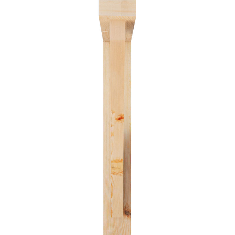 Support de bloc Thorton avec entretoise décalée, 26 x 26, Sapin Douglas de l 3 1/2 (lisse)