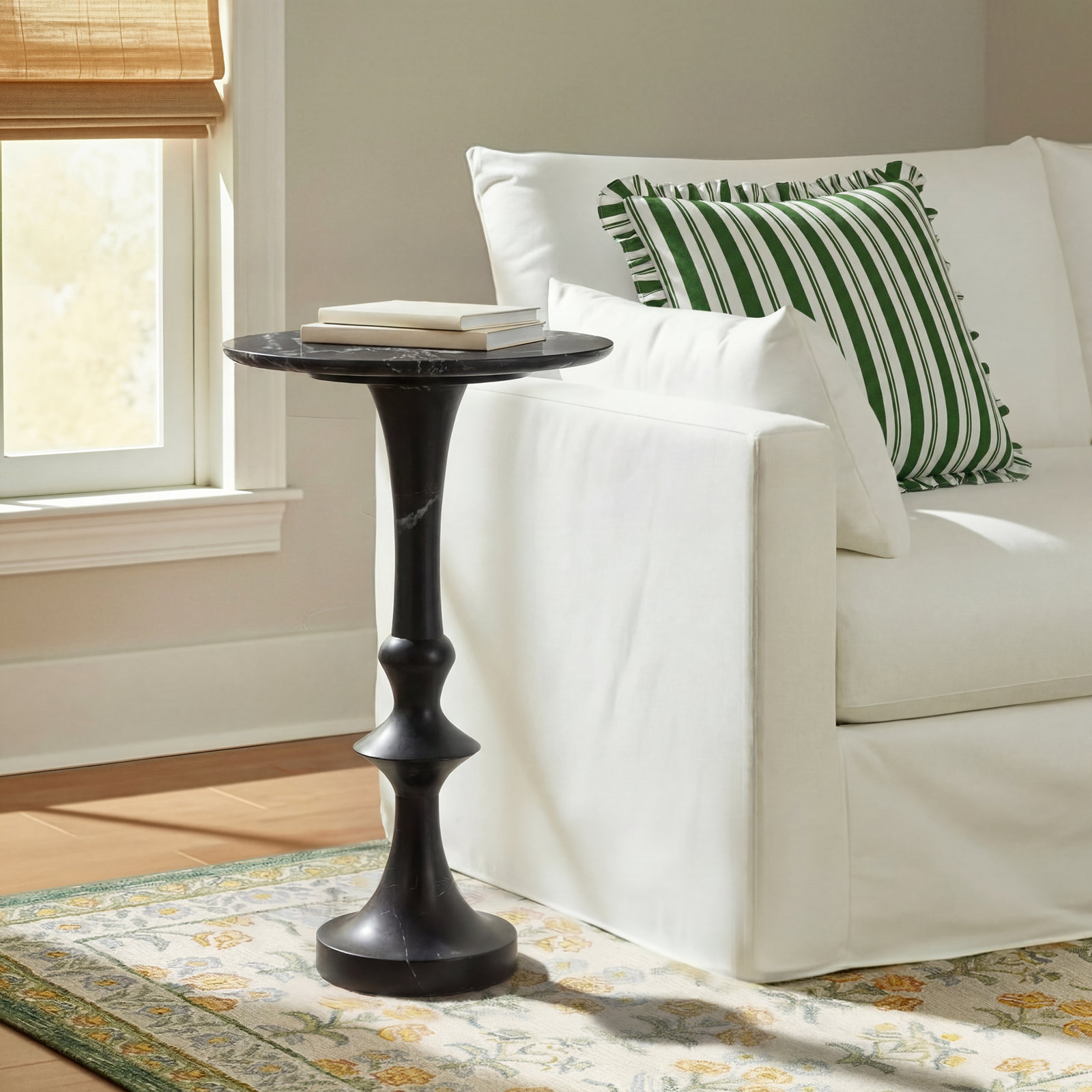 Ashaway End Table, Black/Gray