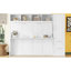Grand lit Space avec tiroirs et garde-robe - Design élégant en blanc sous la boîte de rangement pour maximiser l'espace