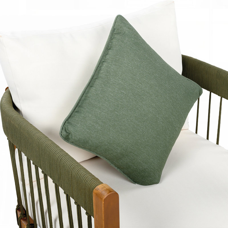 Chaise d'extérieur en bois d'acacia de qualité supérieure avec corde tissée à la main et conception ergonomique pour un confort et une durabilité toutes saisons