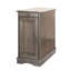 Table de chevet moderne et transitionnelle grise avec prise de charge USB et armoire de rangement Table d'appoint multifonctionnelle pour meubles de maison | Idée de cadeau