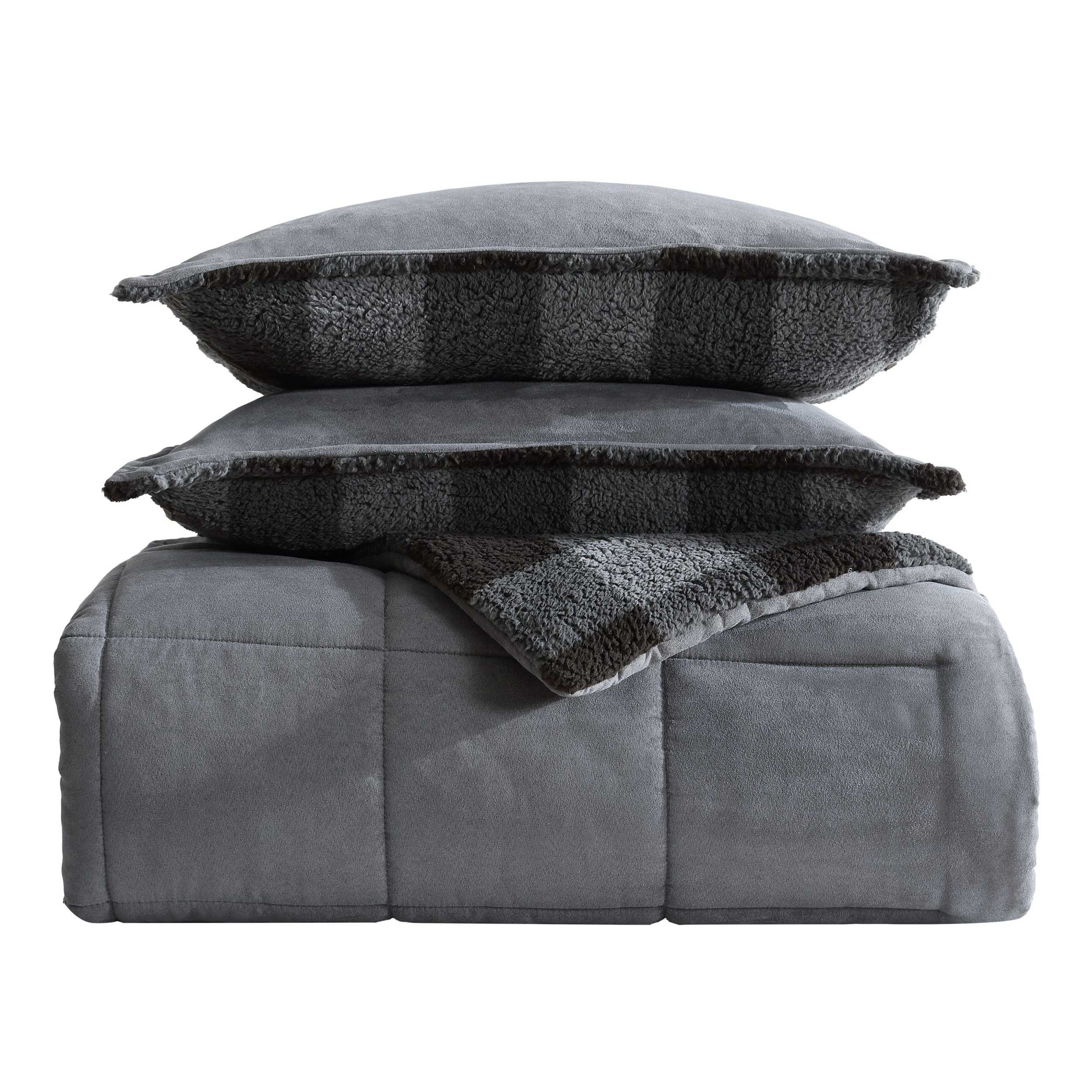 Eddie Bauer Couverture réversible en polaire sherpa, super