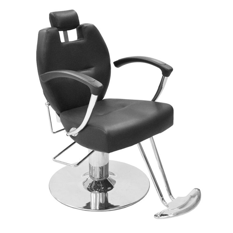Fauteuil de salon en similicuir herman, Similicuir noir