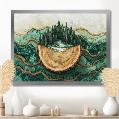 Bold Forest Landscape Path Of The Emerald River I - Forest Wall Art