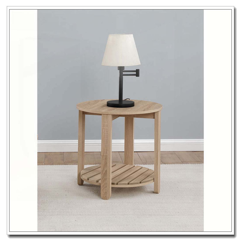 Table de bout en bois d'ingénierie Altos