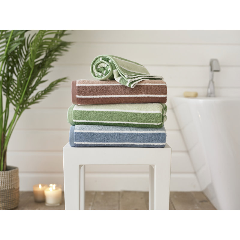 Madison Hand Towel, Pink Striped, Hand Towel - 1 Pack