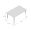 Solid Wood Top Metal Base Dining Table-1052213571