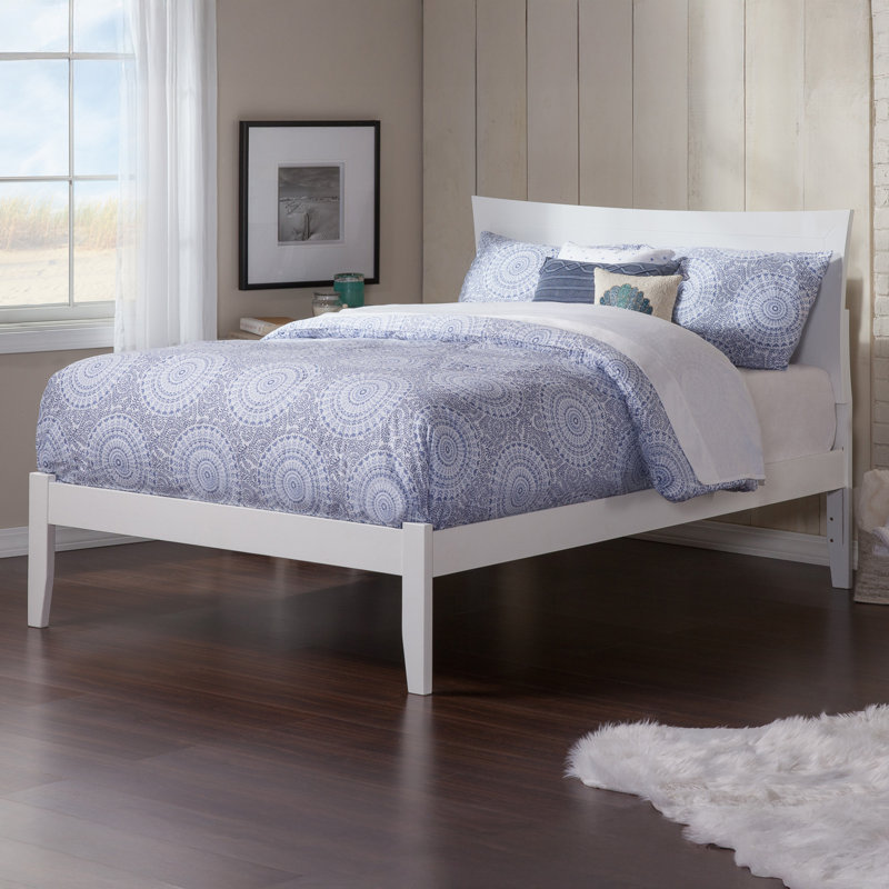  Lit plateforme Flagg, Double, Blanc