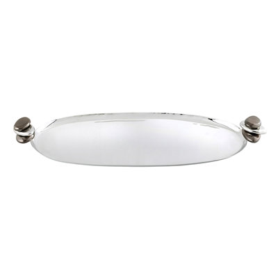 Pebble Stainless & Gunmetal Serving Tray