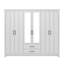 Limestone 6 Door 2 Drawer Wardrobe with Mirror-119009980