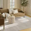 Tapis d'intérieur moderne ivoire Ebern Designs Reimann-1467872326