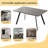 Johnmichael 47.2"L Modern Kitchen Dining Table wth 32"H Dining Chair(Table 4Chairs)-1015673437