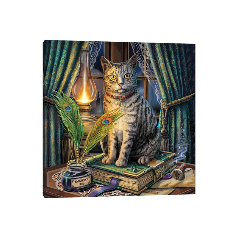 Book Of Shadows by Lisa Parker - Wrapped Canvas Painting, 30.48 cm H x 30.48 cm W