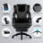 Kinsky High Back Big and Tall 400lbs Bonded Leather Office Executive Chair with Footrest-226486407