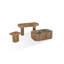 Console Juba en noyer et mangouste