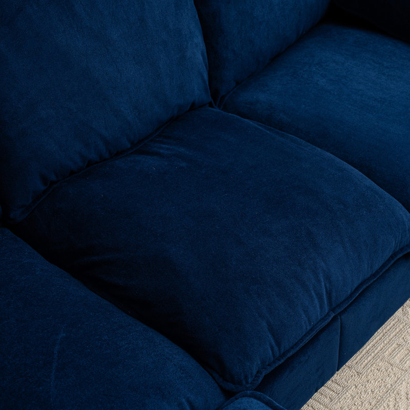 Bleu convertible avec rangement - 3 pour le salon, la chambre à coucher, le bureau, les petits espaces confortables, robustes et modernes