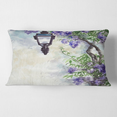 Housse et insert de coussin rectangulaire Lilac Lantern Impression