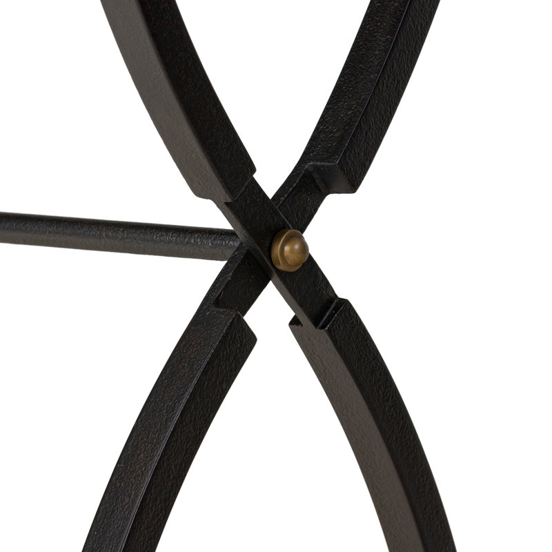 Six Beers 43'' W Console Table, Beige, Black