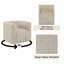 Fauteuil beige sable avec fonction pivotante