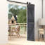 Porte de grange pliante en bois massif de style K avec trousse de quincaillerie - assemblage requis-101127216-101127222