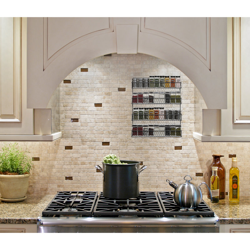 21 inch 4-Tier Wall Spice Rack Organizer