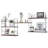 Aadrith 5 Piece Pine Solid Wood Floating Shelf-600679534