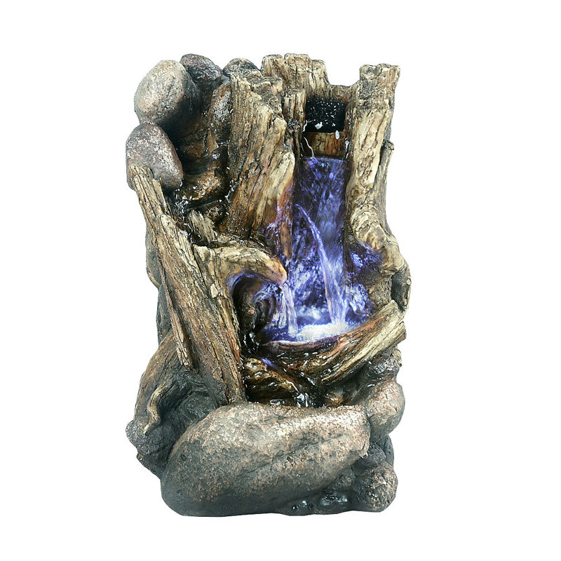 Weather Resistant Table Top Fountain with Light