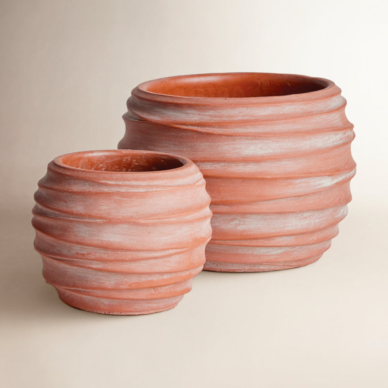 Pots Falesia Kipha, H 6,25 po x l 6,25 po x P 3,50 po, Rouge