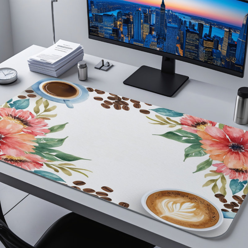 Polyester Desk Pad, 31.5x15.5