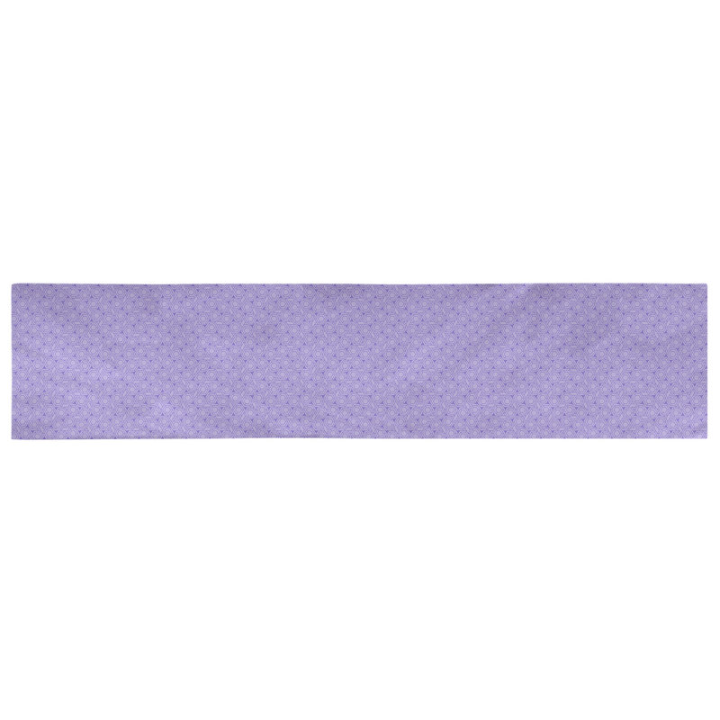 Chemin de table géométrique avicia, 90 po x 16 po, Mauve, Coton