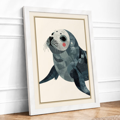 Seal at Rest Coastal - Framed Print