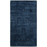 Overdyed One-of-a-Kind 3' 1" X 5' 6" Hand Knotted Area Rug