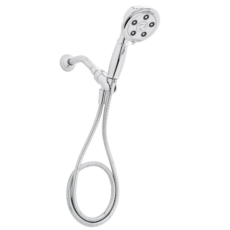 Pomme de douche à main multi-fonctions avec autonettoyant Chelsea Anystream Alexandria, Chrome poli, 2.0 GPM