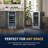 Newair 15" Built-in 96 Can Beverage Fridge in Stainless Steel with Precision Temperature Controls-24518112