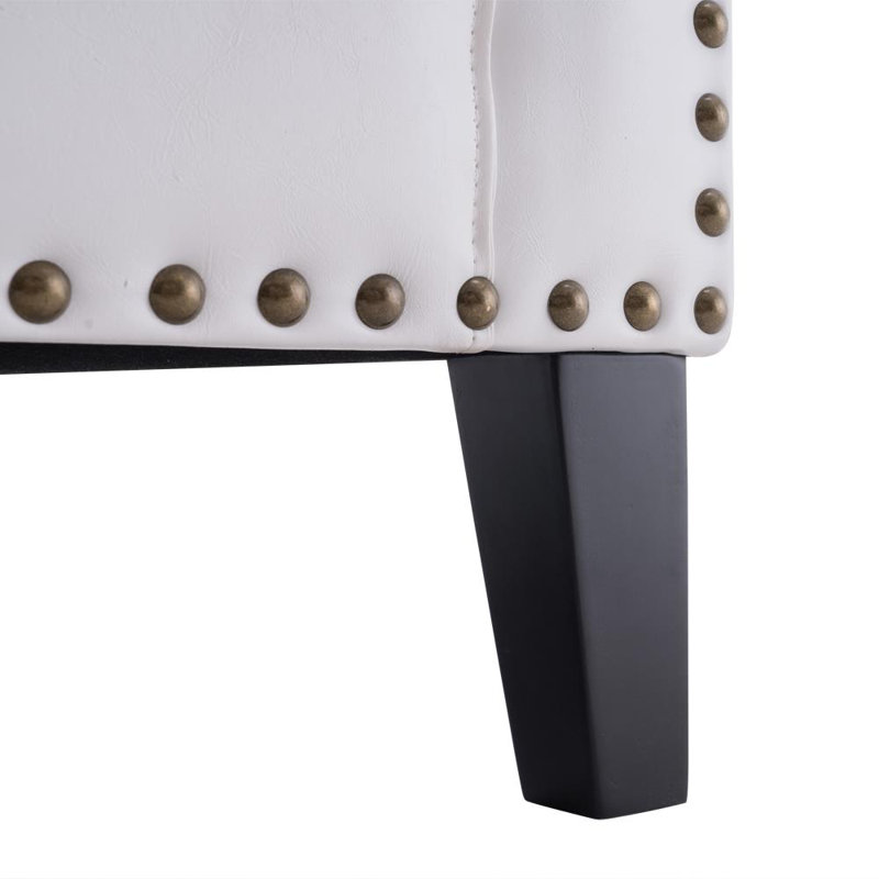 Fauteuil demi-tonneau blanc