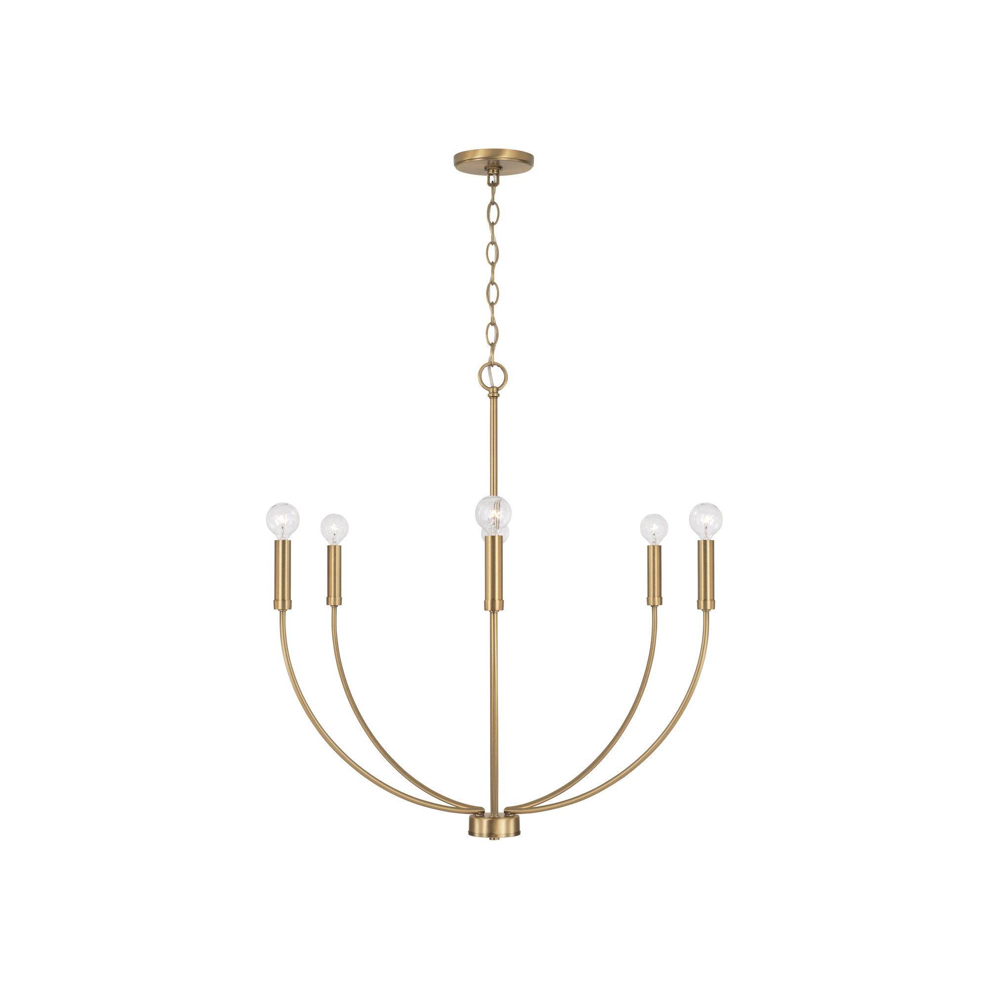 Ansley Dimmable Classic / Traditional Chandelier, Gold, 6 Lights