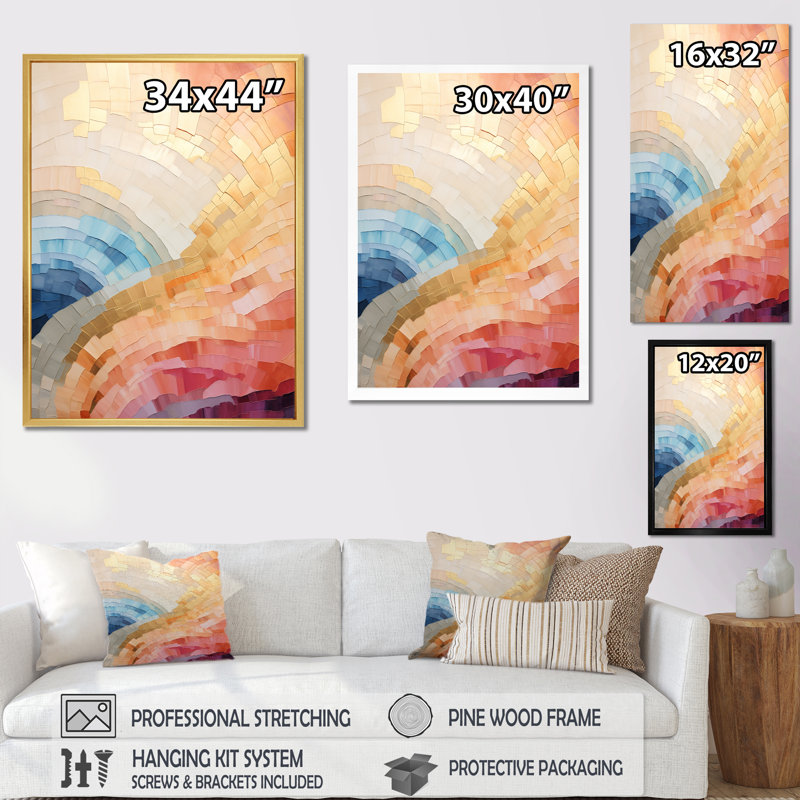 Minimalisme en harmonie II sur toile, Cadre photo noir, H 32 po x l 24 po x P 1 po