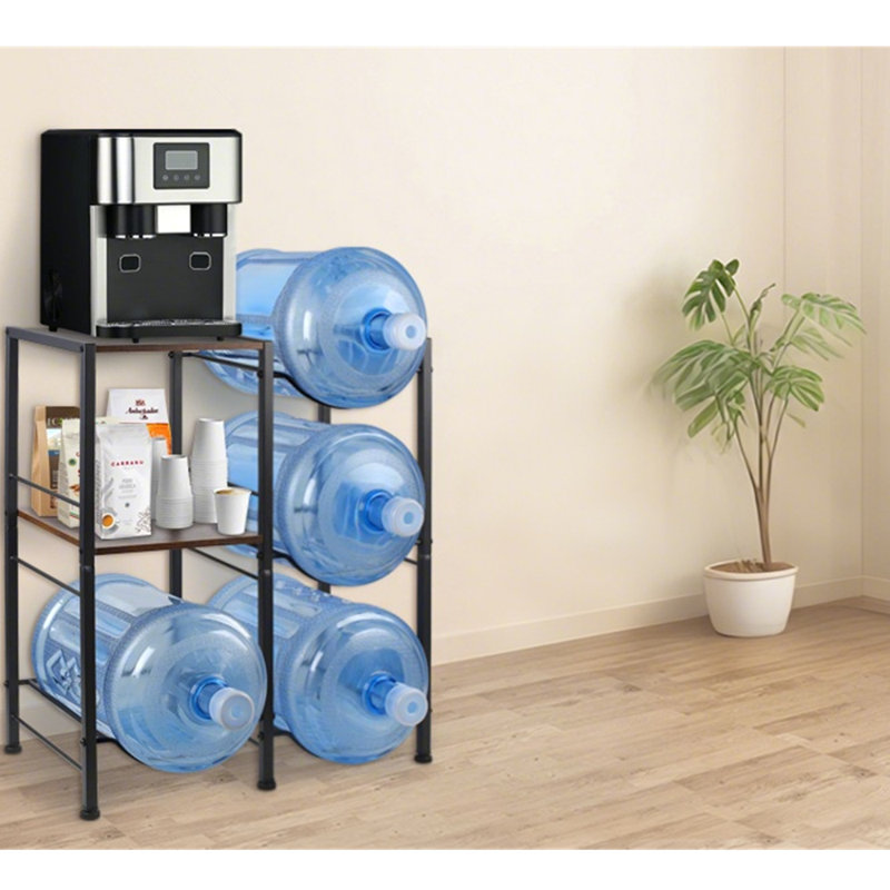 Support pour cruche d'eau 5 gallons avec tablettes