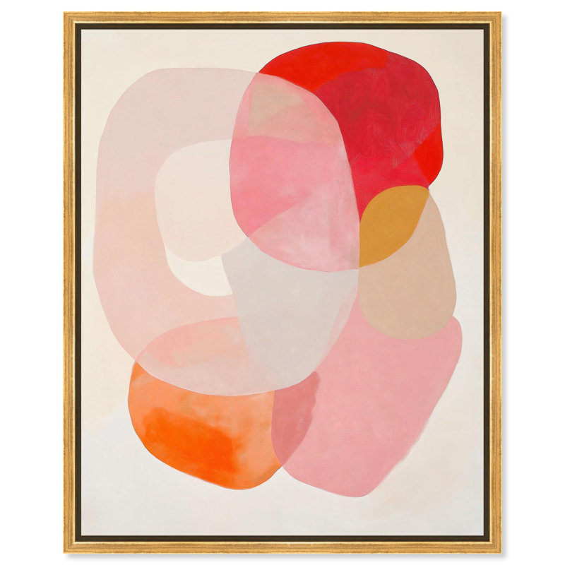 Gradient Genesis, impression sur toile par , H 37 po x l 31 po, Cadre doré