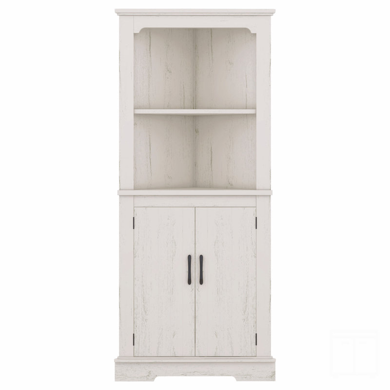 Grande armoire d'angle avec portes, Beige