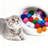 100pcs Interactive Cat Sparkle Balls Toy