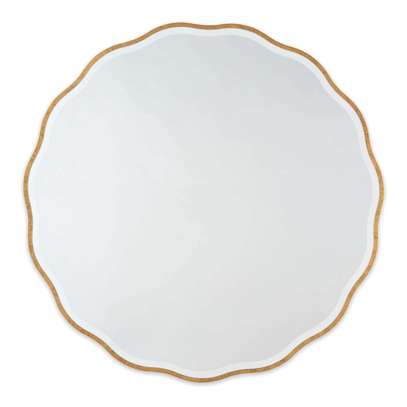 Candice Scalloped Wall Mirror, 42" x 42"