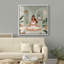 «Boho Meditation Woman Botanical Bien-être», reproduction d'art sur toile encadrée dans la chambre principale-129592703-129592706