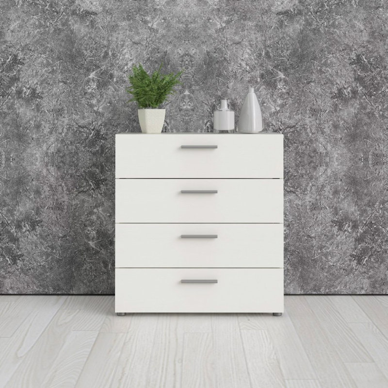 Bigod 4 - Drawer Chest of Drawers, White