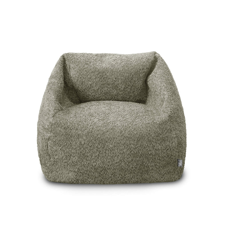 Polyester Refillable Bean Bag Chair, Grey