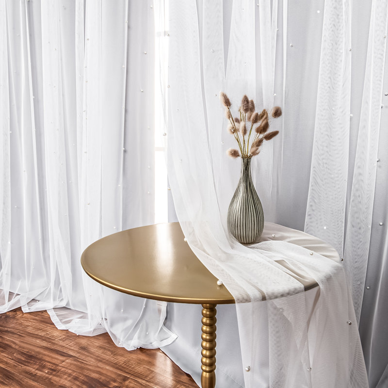 Rideaux obscurcissant avec œillets Pearl, Gris clair, L 52 po x L 84 po