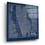 «Blueprint Map New York Square» par Sue Schlabach, art mural en verre acrylique-565144601