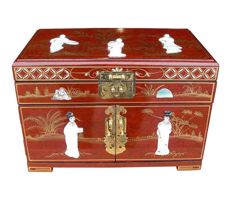 Mother of Pearl Oriental Jewellery Box