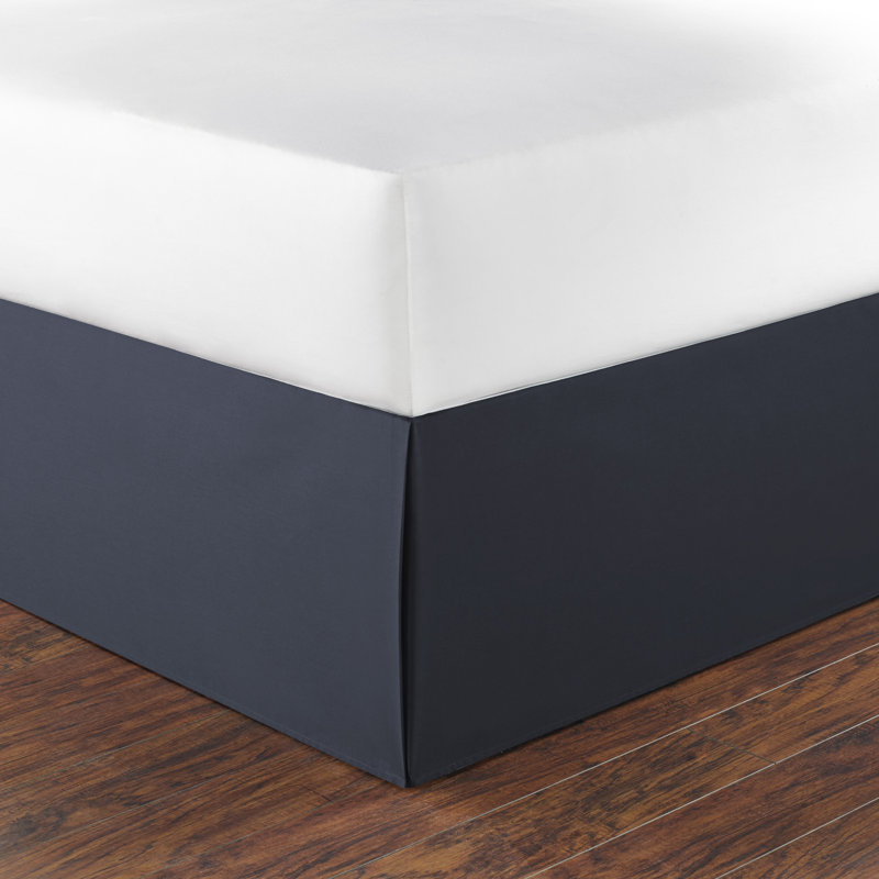 Jupe de lit 15 po Nautica, Double, Bleu marine