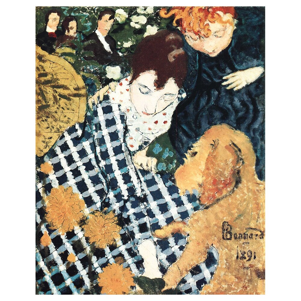 Leinwandbild Femmes Au Chien von Pierre Bonnard